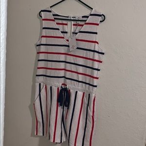 NWT Vineyard Vines Target Stripe Romper Sleeveless